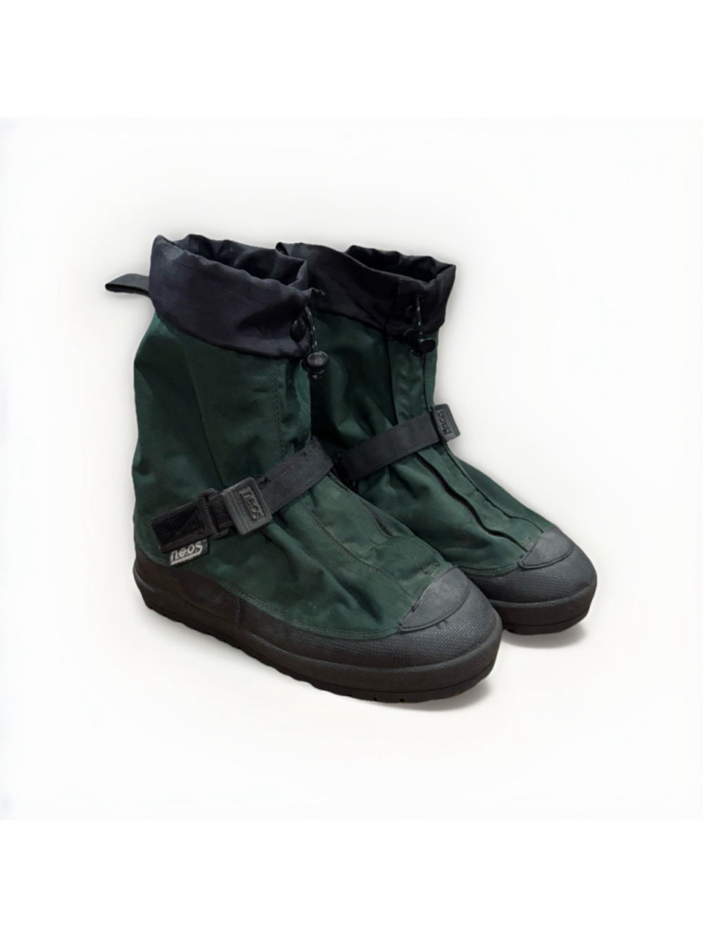 NEOS Traveller Over Shoes Men Medium Green Black Nylon Rain Snow Winter Boot EUC